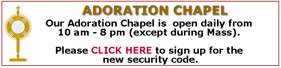 banner-adoration chapel opening
